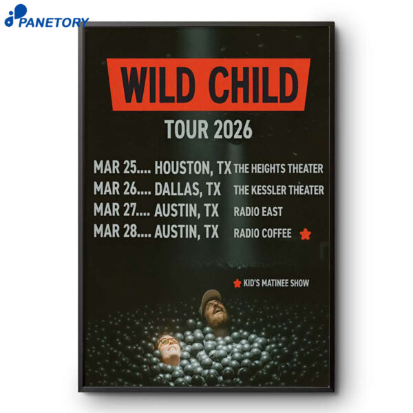 Wild Child Tour 2026 Poster