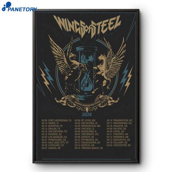 Wings Of Steel North American Tour 26 Poster