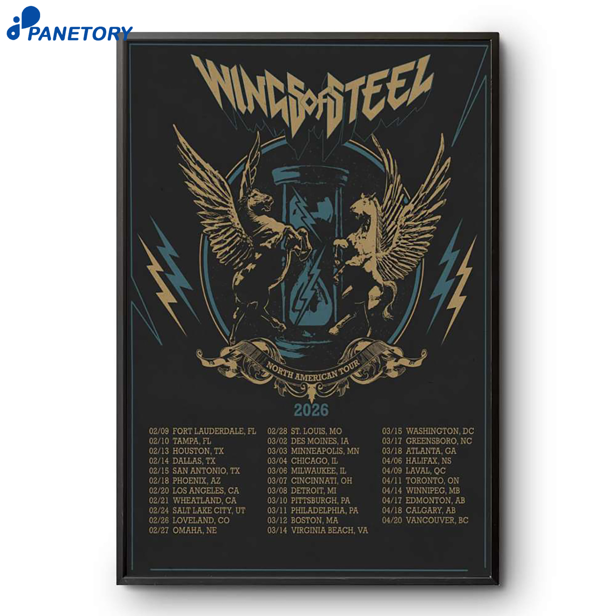 Wings Of Steel North American Tour 26 Poster 2 Wings Of Steel North American Tour 26 Poster