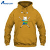 Woman Wearing Adventure Time Bro Hug Shirt 1