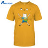 Woman Wearing Adventure Time Bro Hug Shirt