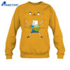 Woman Wearing Adventure Time Bro Hug Shirt 2