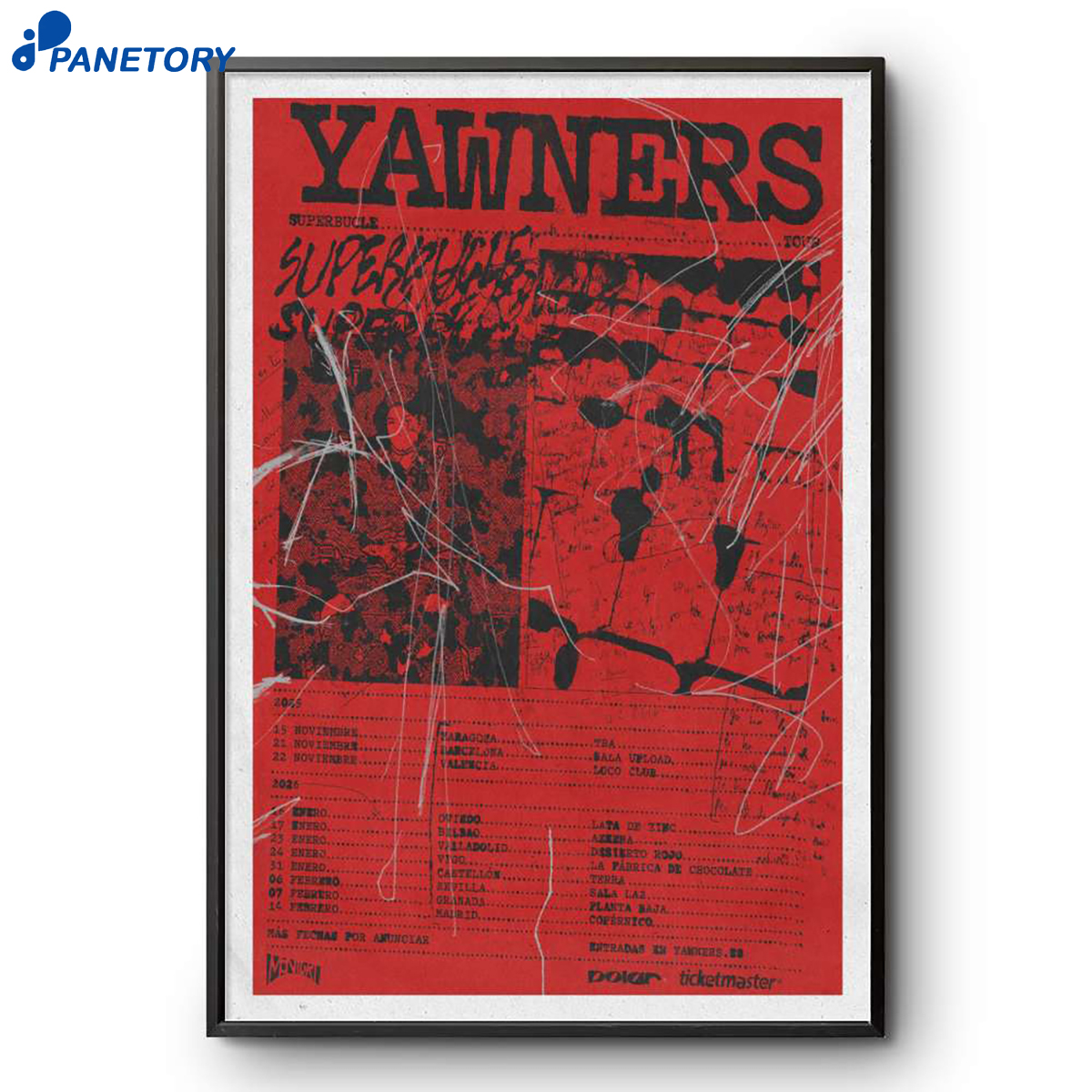 Yawners Tour Superbucle 2025-2026 Poster 2 Yawners Tour Superbucle 2025-2026 Poster