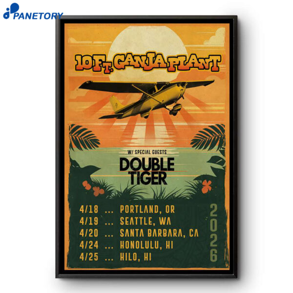 10 Ft Ganja Plant With Double Tiger Tour Apr 2026 Poster