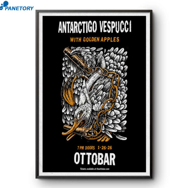 Abtarctigo Vespucci With Golden Apples Ottobar Jan 26 2026 Poster