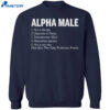 Alpha Male Not A Sheeps Opposite Of Betta Testosterone Filled Masculine Shirt 2
