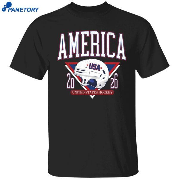 America United States Hockey Helmet Usa 2026 Shirt