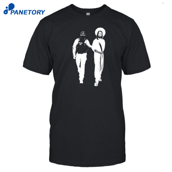 Anti Ice Jesus Arrested Parody Shirt