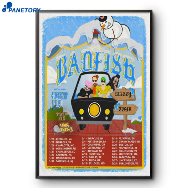 Badfish Blizzy Shows 2026 Poster