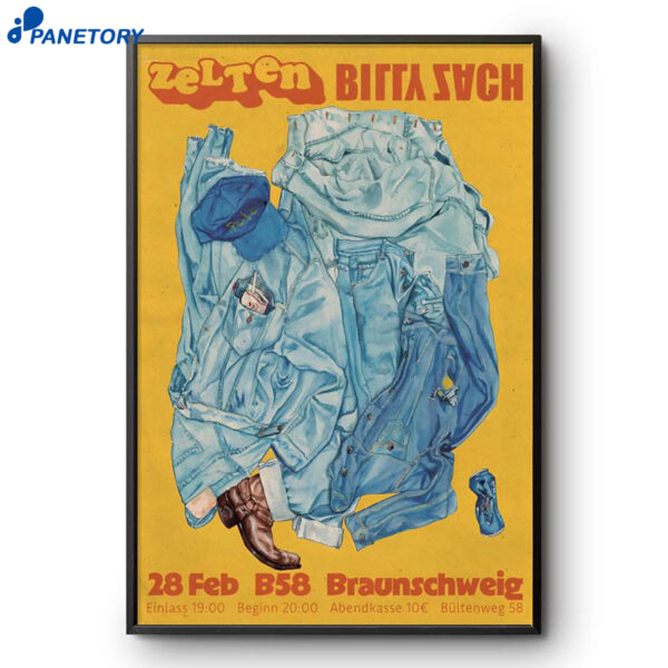 Billy Zach Braunschweig Concert Feb 28 2026 Poster