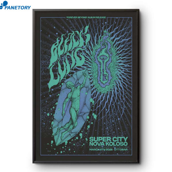 Black Lung Baltimore MD Tour Mar 6 2026 Poster