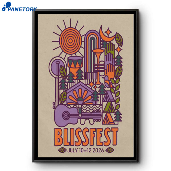 Blissfest Harbor Springs Mi Jul 10-12 2026 Poster