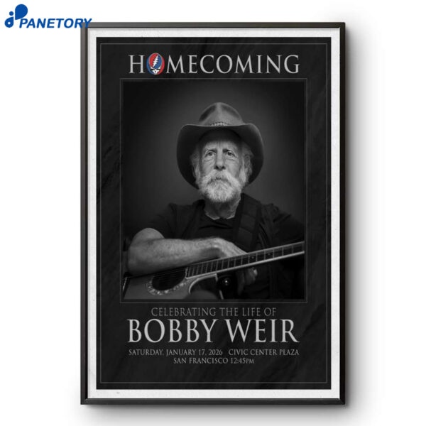 Bobby Weir San Francisco Jan 17 2026 Poster