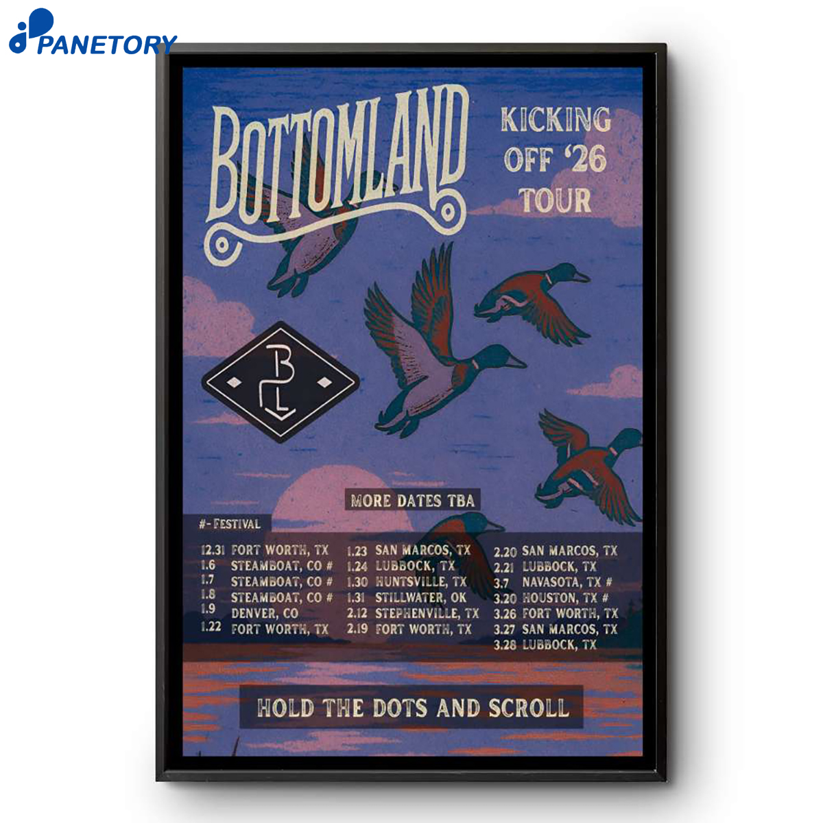 Bottomland Kicking Off Tour 2026 Poster 2 Bottomland Kicking Off Tour 2026 Poster