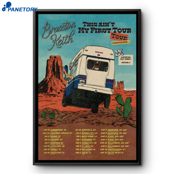 Braxton Keith This Ain’t My First Shows 2026 Poster