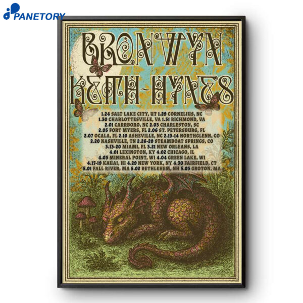 Bronwyn April And May Tour 2026 Poster