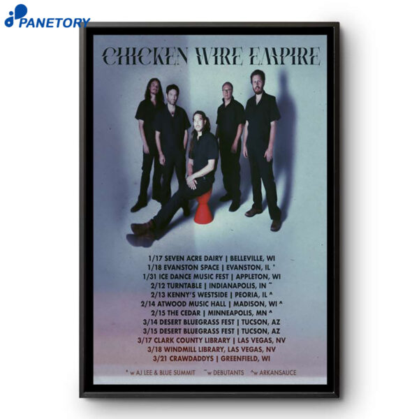 CHICKEN WIRE EMPIRE Winter Shows 2026 Poster
