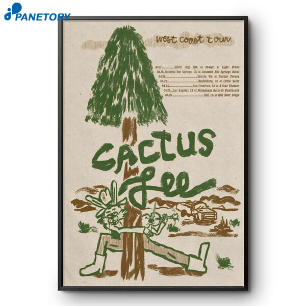 Cactus Lee West Coast Tour 2026 Poster