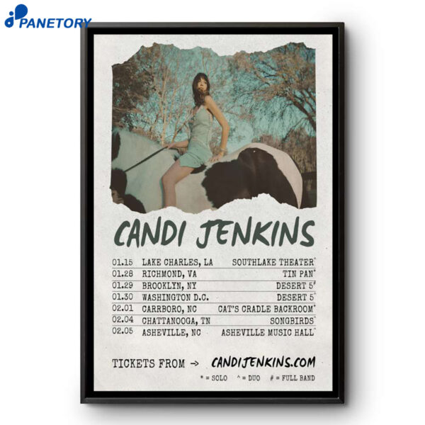 Candi Jenkins Winter Shows 2026 Poster