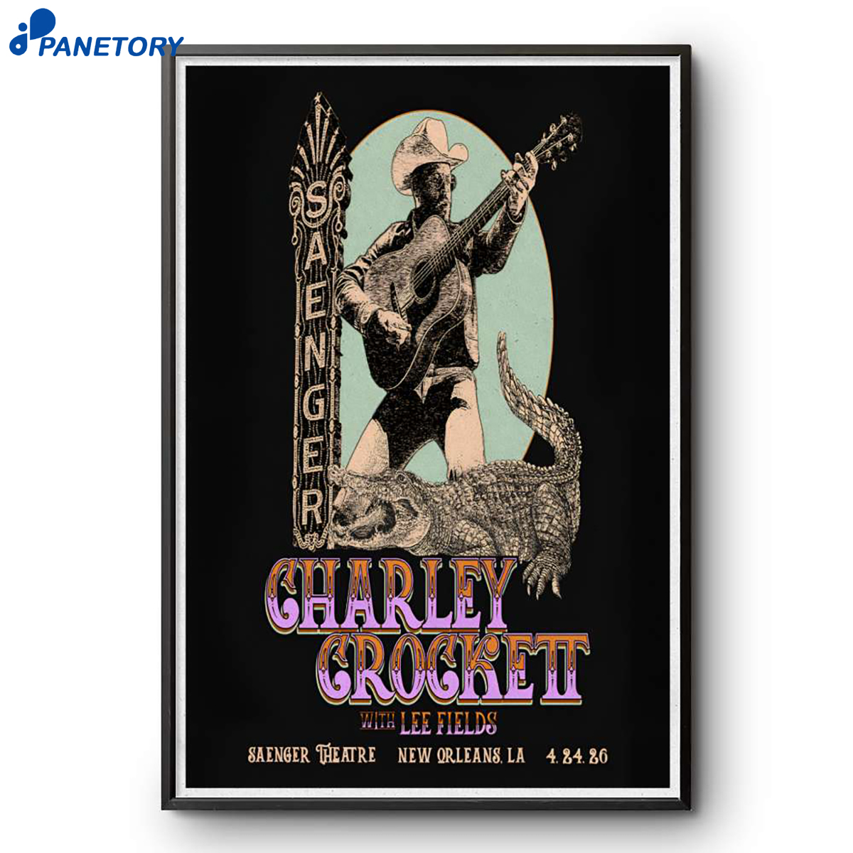 Charley Crockett Saenger Theatre New Orleans La Apr 24 2026 Poster 2 Charley Crockett Saenger Theatre New Orleans La Apr 24 2026 Poster