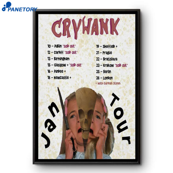 Crywank January Shows 2026 Poster