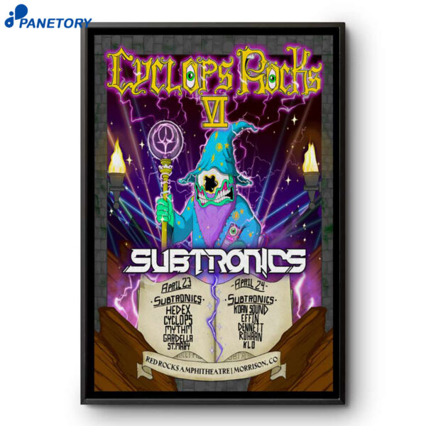 Cyclops Rocks Red Rocks Morrison CO Apr 23-24 2026 Poster