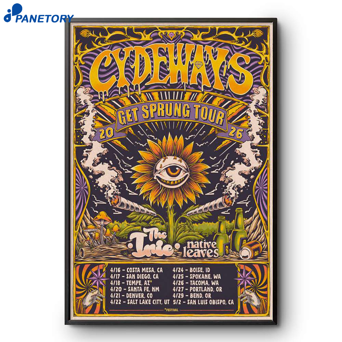 Cydeways Get Sprung Tour 2026 Poster Cydeways Get Sprung Tour 2026 Poster