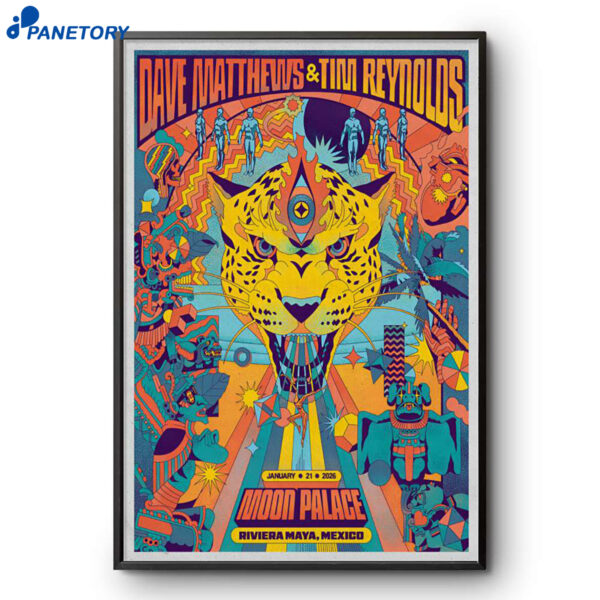 Dave Matthews And Tim Reynolds Riviera Maya Mexico Jan 21 20 2026 Poster
