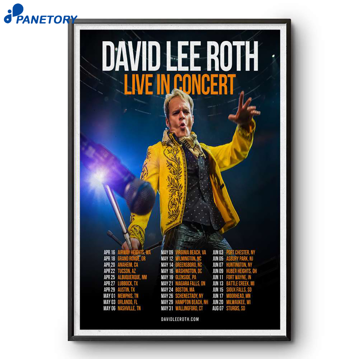 David Lee Roth Tour 2026 Poster 2 David Lee Roth Tour 2026 Poster