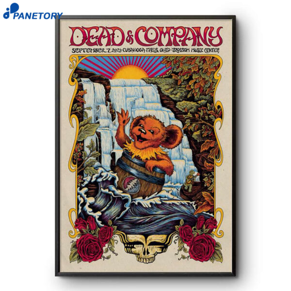 Dead And Company Cuyahoga Falls Tour Sept 7 2021 Poster