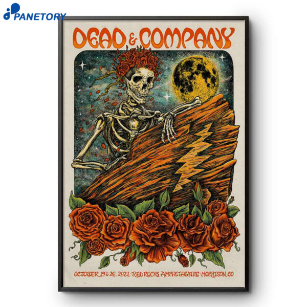 Dead And Company Red Rocks Amphitheatre Shows Oct 19-29 2021 Poster