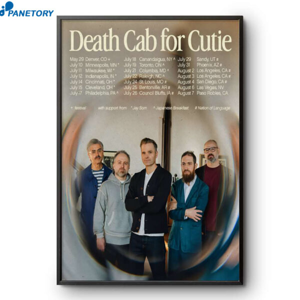 Death Cab For Cutie North America Shows 2026 Poster