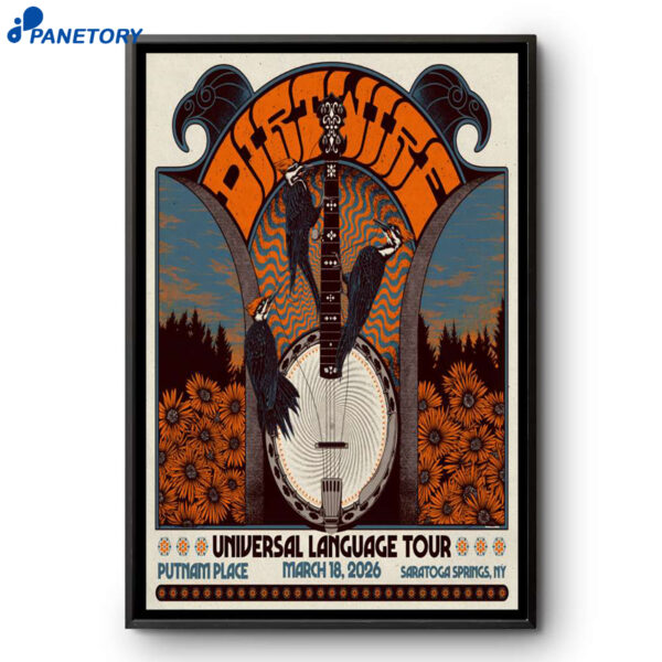 Dirtwire Saratoga Springs Tour Mar 18 2026 Poster