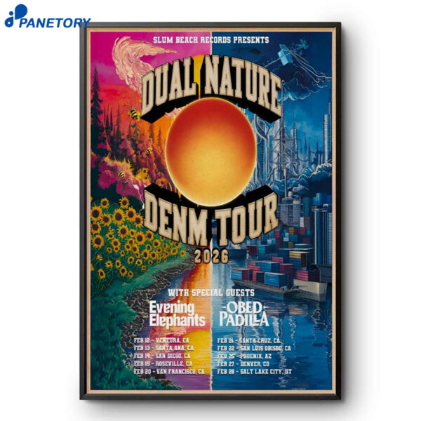 Dual Nature X DENM Tour 2026 Poster