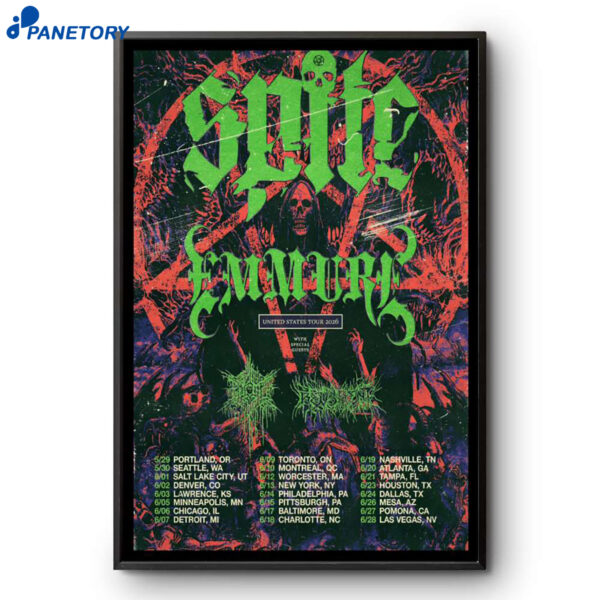 Emmure US Tour 2026 Poster