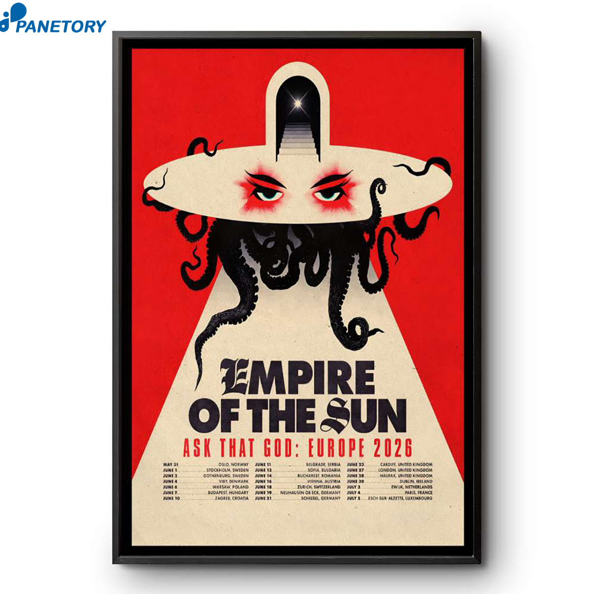 Empire Of The Sun Ask That God Europe Tour 2026 Poster 2 Empire Of The Sun Ask That God Europe Tour 2026 Poster