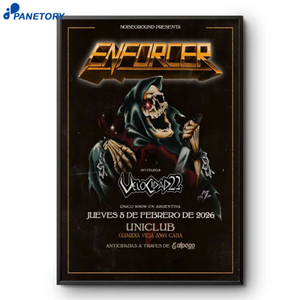 Enforcer Buenos Aires Argentina Feb 5 2026 Poster