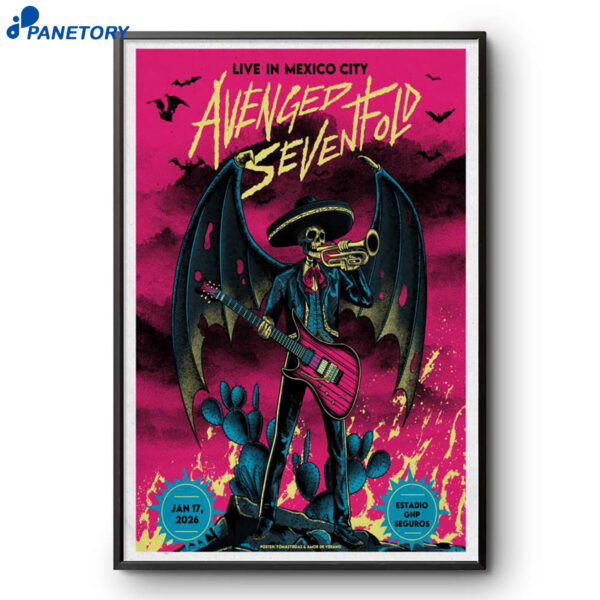 Estadio GNP Seguros Avenged Sevenfold Jan 17 2026 Poster