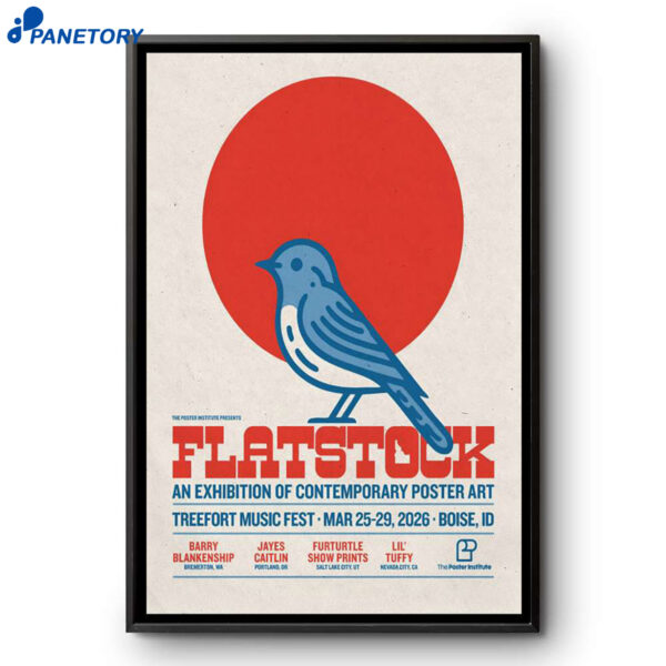 Flatstock Boise ID Mar 25-29 2026 Poster