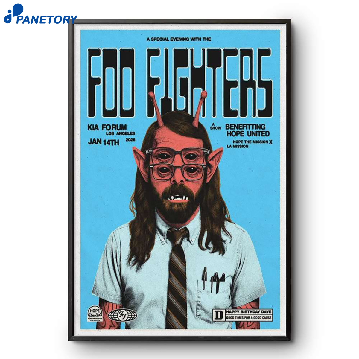 Foo Fighters Los Angeles Ca Jan 14 2026 Poster 2 Foo Fighters Los Angeles Ca Jan 14 2026 Poster