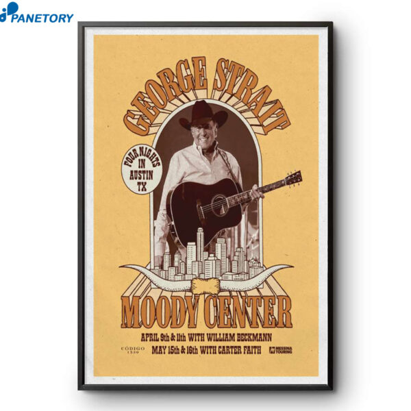 George Strait Austin May 15-16 2026 Poster