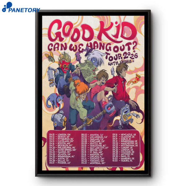 Good Kids Can We Hang Out Tour 2026 Poster