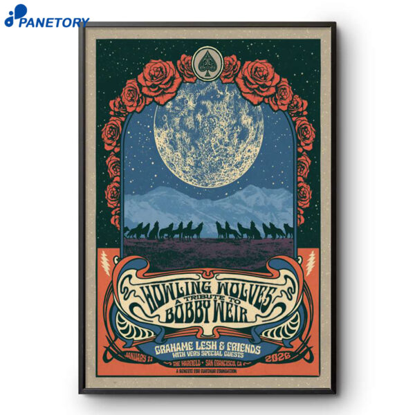 Grahame Lesh And Friends The Warfield San Francisco CA Jan 17 2026 Poster