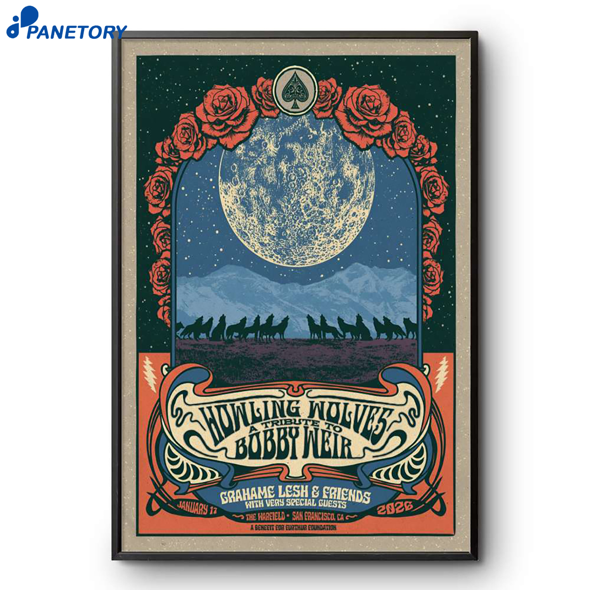 Grahame Lesh And Friends The Warfield San Francisco Ca Jan 17 2026 Poster 2 Grahame Lesh And Friends The Warfield San Francisco Ca Jan 17 2026 Poster