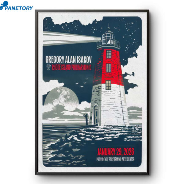 Gregory Alan Isakov Providence RI Jan 29 2026 Poster