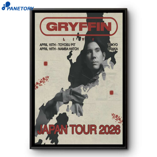 Gryffin Japan Concert Apr 15-16 2026 Poster