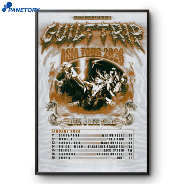 Guilt Trip Asian Tour 2026 Poster