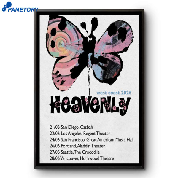 Heavenly West Coast Tour 2026 Poster