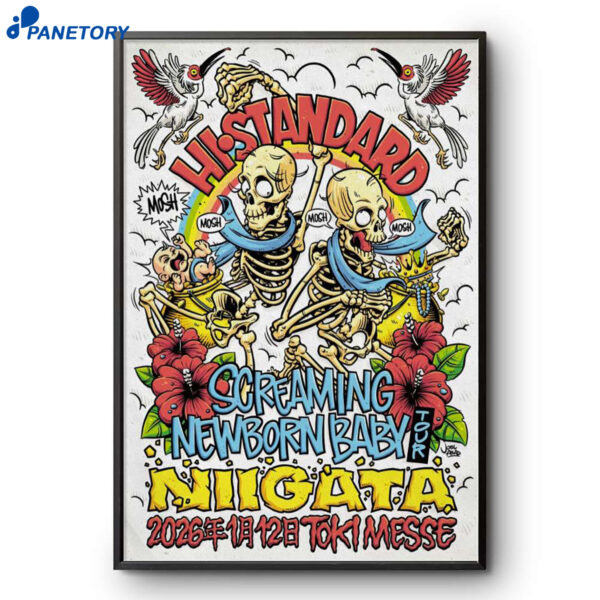 Hi-Standard Niigata Japan Concert Jan 12 2026 Poster