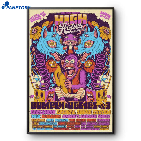 High Hopes Music Festival Bedford PA Jun 11-13 2026 Poster